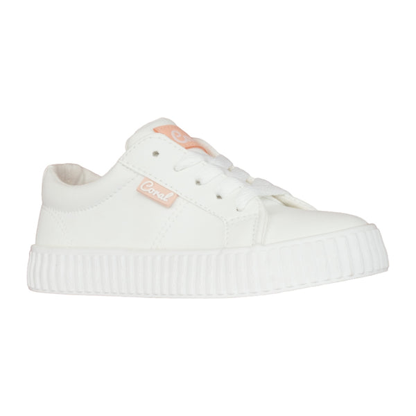 Coral Tenis Rosalie White Pu, para Niña