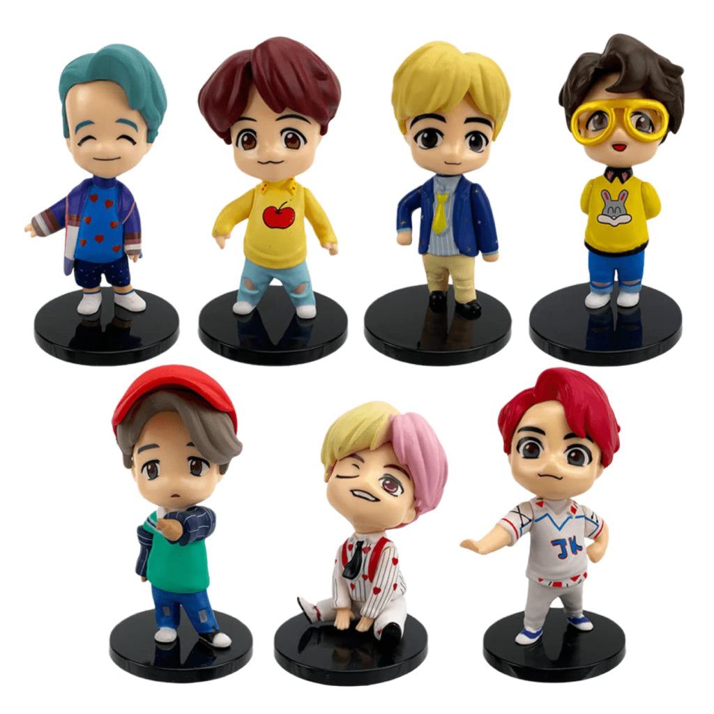 Tinkel Ser Figuras Mini Bts, 7 Piezas