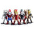 Tinkel Set Figuras Iron Man Trajes, 6 Piezas