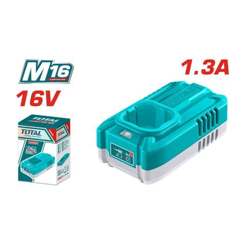 Total Cargador para Batería de Litio 16V, UTFCLI1613