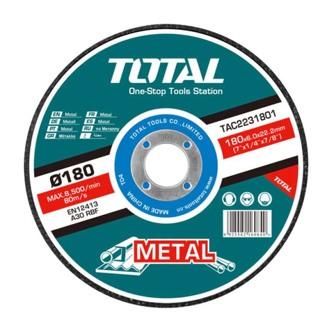 Total Set Disco Esmeril Metal, 25 Piezas