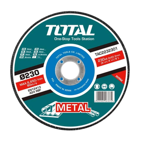 Total Set Disco Esmeril Metal, 25 Piezas