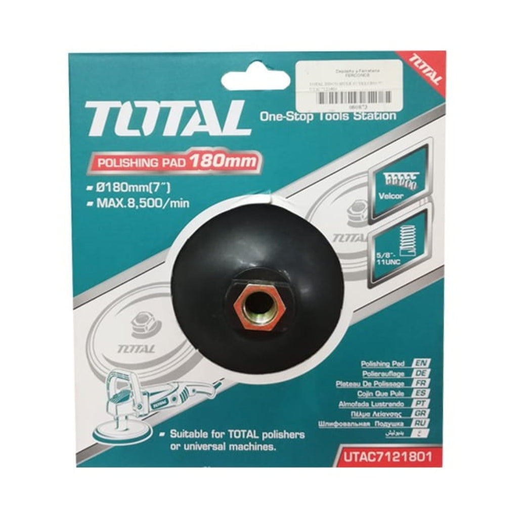 Total Disco Hule con Velcro 7", UTAC7121801