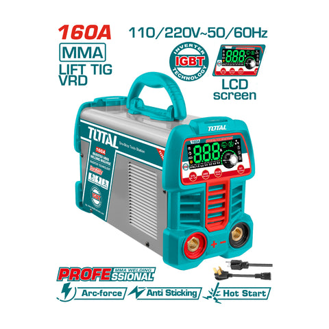 Total Máquina para Soldar Inverter MMA/TIG 160A, UTW216069