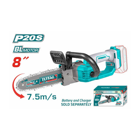 Total Motosierra Inalámbrica Recargable de 8", TGSLI2085