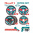 Total Set Discos para Cortar Metal 3"x10mm, 30 Piezas