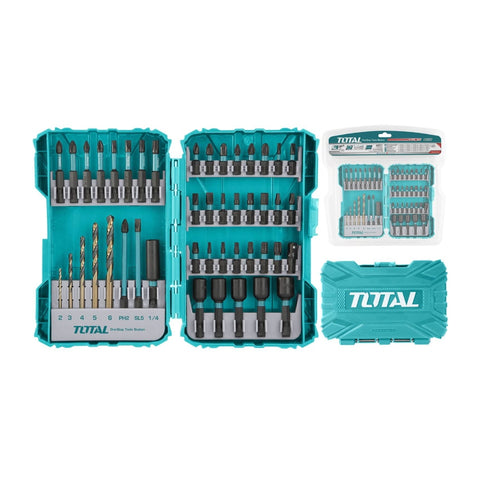 Total Set Puntas y Cubos de Impacto TACSDL24502, 45 Piezas