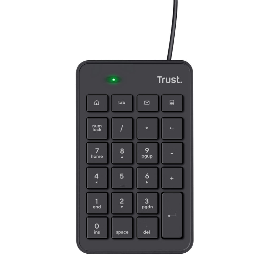 Trust Teclado Alambrico Numerico USB Xalas