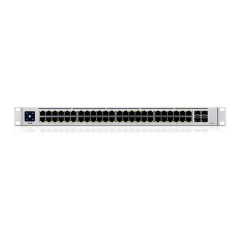 Ubiquiti Switch 48 Puertos 10/100/1000 PoE Gigabit SFP 195W, USW-48-POE