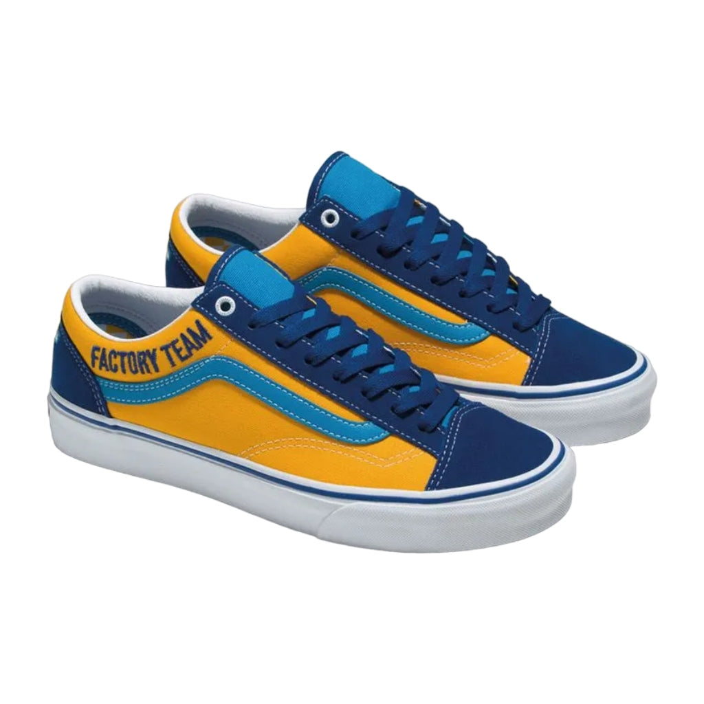 Van Tenis Style 36 Our Legends Azul/Amarillo, para Hombre