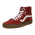 Vans Tenis Filmore HI Suede/Canvas Rojo Oscuro, para Hombre