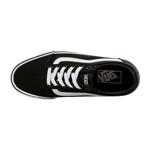 Vans Tenis Ward Suede/Canvas Negro/Blanco, para Mujer