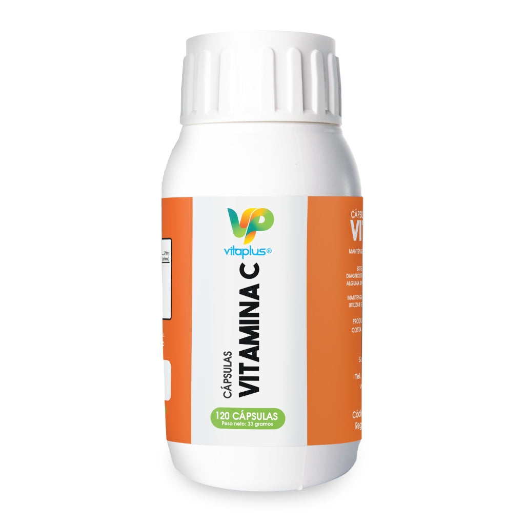 Vitaplus Suplemento Alimenticio Vitamina C Antioxidante, 120 Cápsulas