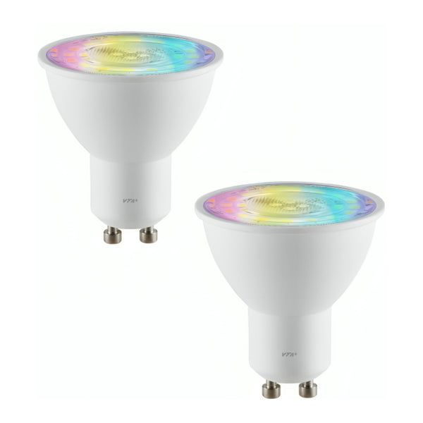 Vta+ Set Bombillo Inteligente Wi-Fi 125V Multicolor, 2 Unidades