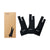 Wacom Set Guantes Ambidiestro Drawing Negro, 3 Piezas