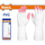 Wadfow Guantes de PVC, WVG932L