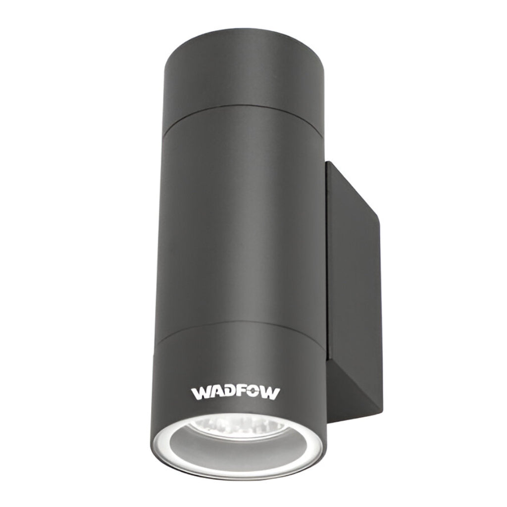 Wadfow Lámpara de Pared 2 LED IP44 BK, WDN8504