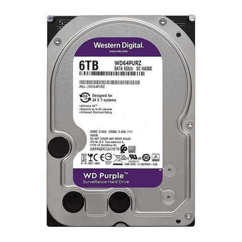 Western Digital Disco Duro Interno Purple 6TB, WD64PURZ