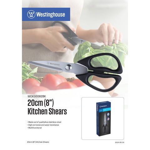 Westinghouse Tijeras para Cocina 8" Multifuncional, WCKG0082BK