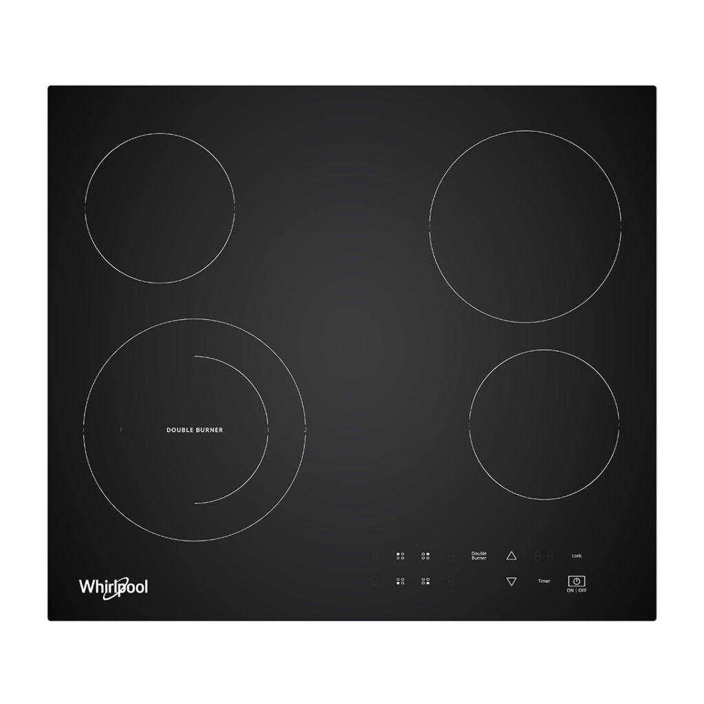 Whirlpool Plantilla Eléctrica Empotrable 24" 4 Discos (WEC5240B)