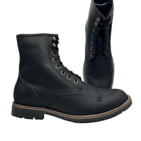 Wyners Bota Leñador Cuero Negro, para Hombre