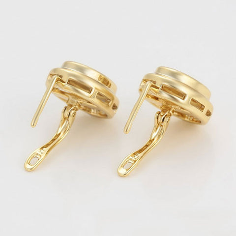 CR Charms Aretes Esplendor Dorado, Alloy