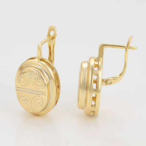 CR Charms Aretes Esplendor Dorado, Alloy