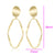 CR Charms Aretes Elegancia Abstracta, Alloy