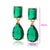 CR Charms Aretes Brillo Esmeralda, Alloy