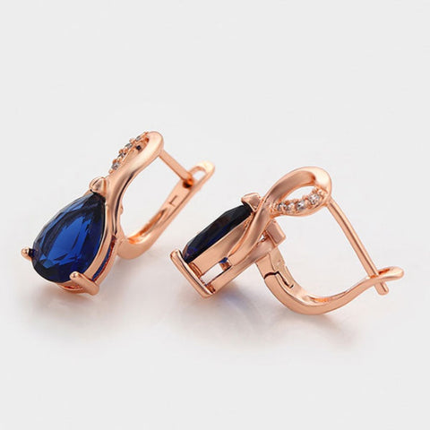 CR Charms Aretes Azul Infinito, Alloy