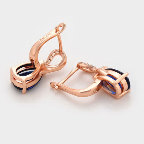 CR Charms Aretes Azul Infinito, Alloy