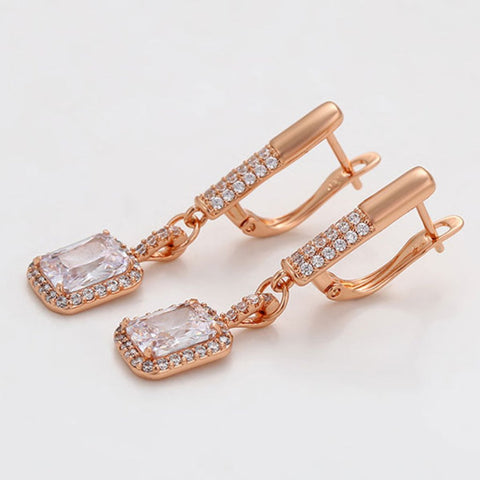 CR Charms Aretes Elegancia Cristalina, Alloy