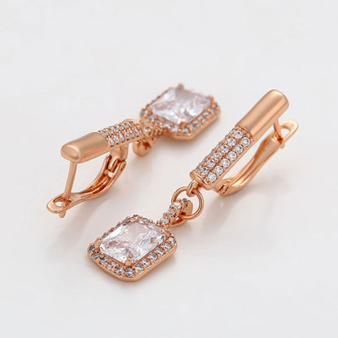 CR Charms Aretes Elegancia Cristalina, Alloy