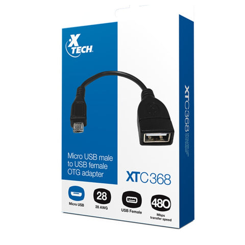 Xtech Cable Micro USB-B a USB-A, XTC-368