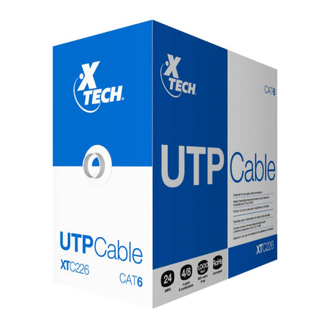 Xtech Cable de Red UTP Cat6, 305 Metros