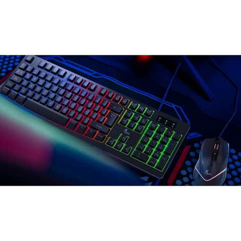 Xtech Kit Teclado y Mouse Alámbrico Gaming en Español, XTK-531S