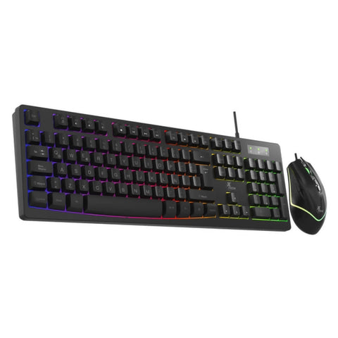 Xtech Kit Teclado y Mouse Alámbrico Gaming en Español, XTK-531S