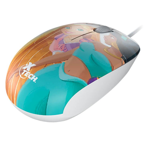 Xtech Mouse Alámbrico Disney Princesa