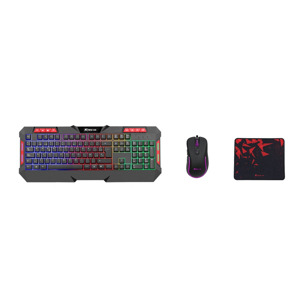 Xtrike Me Kit Teclado Alámbrico + Mouse + Mouse Pad Gaming MK-901-KIT