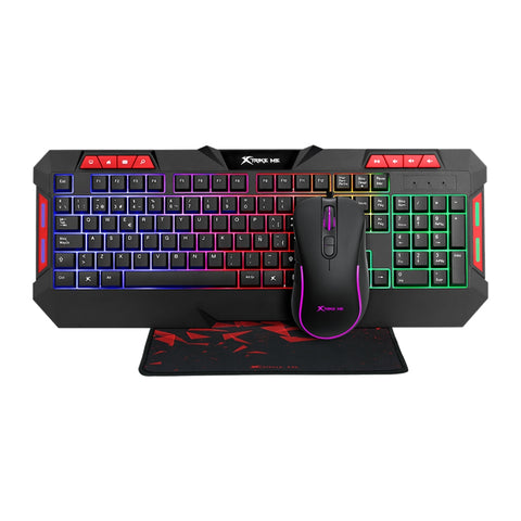 Xtrike Me Kit Teclado Alámbrico + Mouse + Mouse Pad Gaming MK-901-KIT