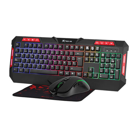 Xtrike Me Kit Teclado Alámbrico + Mouse + Mouse Pad Gaming MK-901-KIT