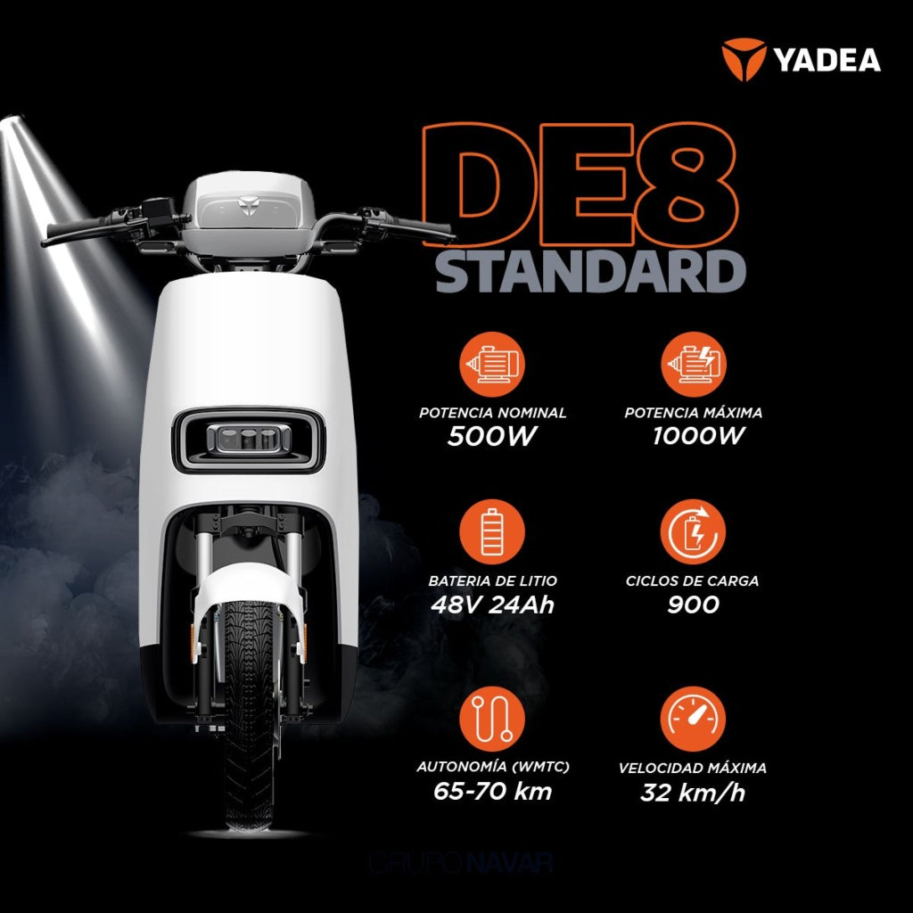 Yadea Bicicleta Eléctrica De8 Standard 500w