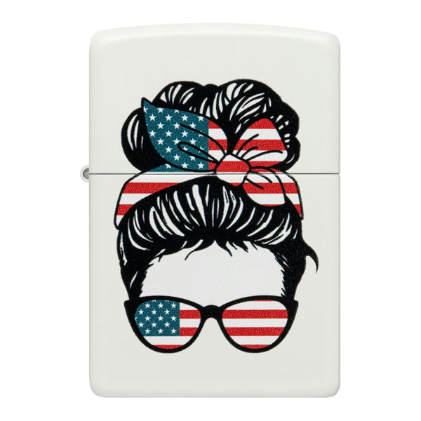 Zippo Encendedor American Woman, Blanco