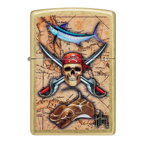 Zippo Encendedor Guy Harvey, Dorado