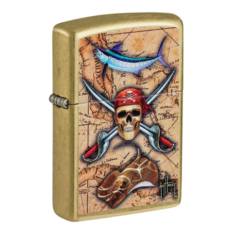 Zippo Encendedor Guy Harvey, Dorado