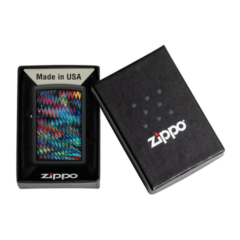 Zippo Encendedor Paint Pattern, Negro