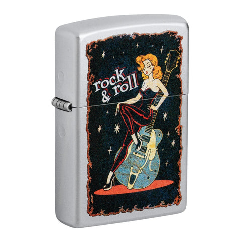 Zippo Encendedor Rock & Roll Girl, Negro