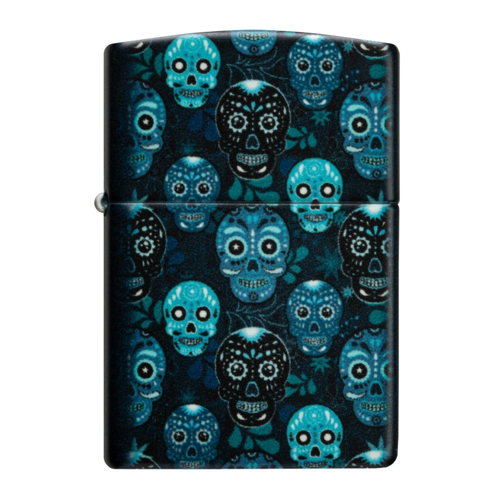 Zippo Encendedor Sugar Skulls, Negro