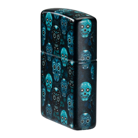 Zippo Encendedor Sugar Skulls, Negro