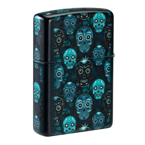 Zippo Encendedor Sugar Skulls, Negro